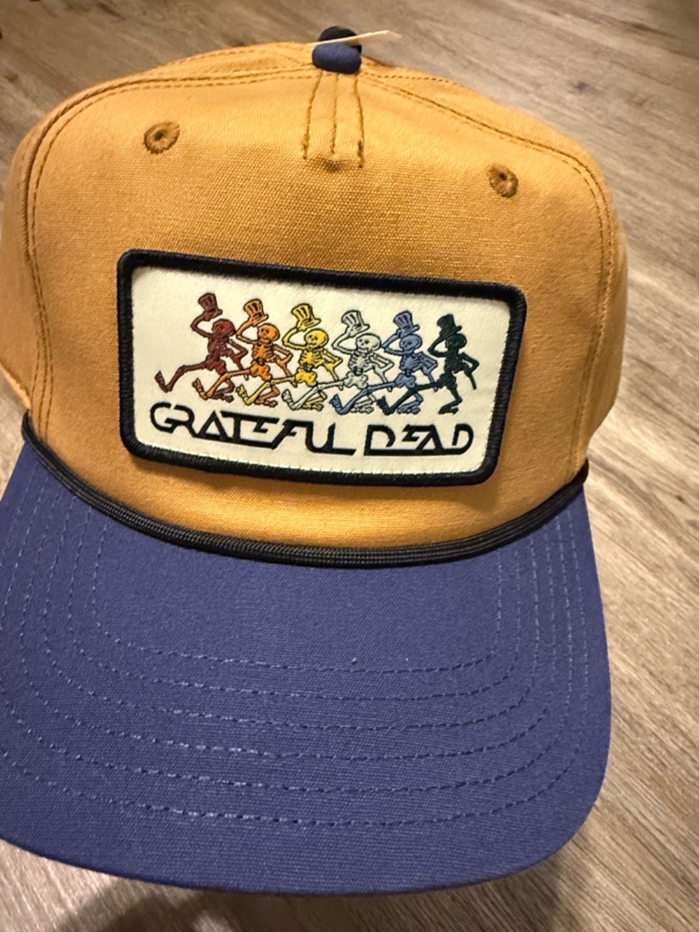 NWT Grateful Dead Tan Brown and Navy Rainbow Bears Cap